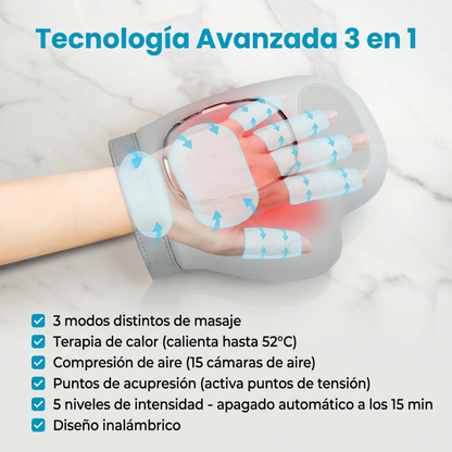 Guante Masajeador para Tendinitis y Túnel Carpiano